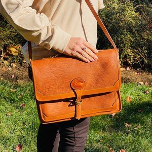 Vintage Large Navy Dooney & Bourke Shoulder Bag/ Briefcase (will fit laptop)
